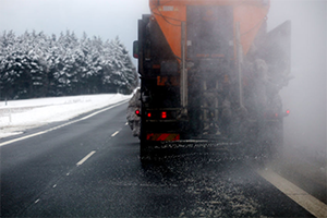 Snow Plow on the Road